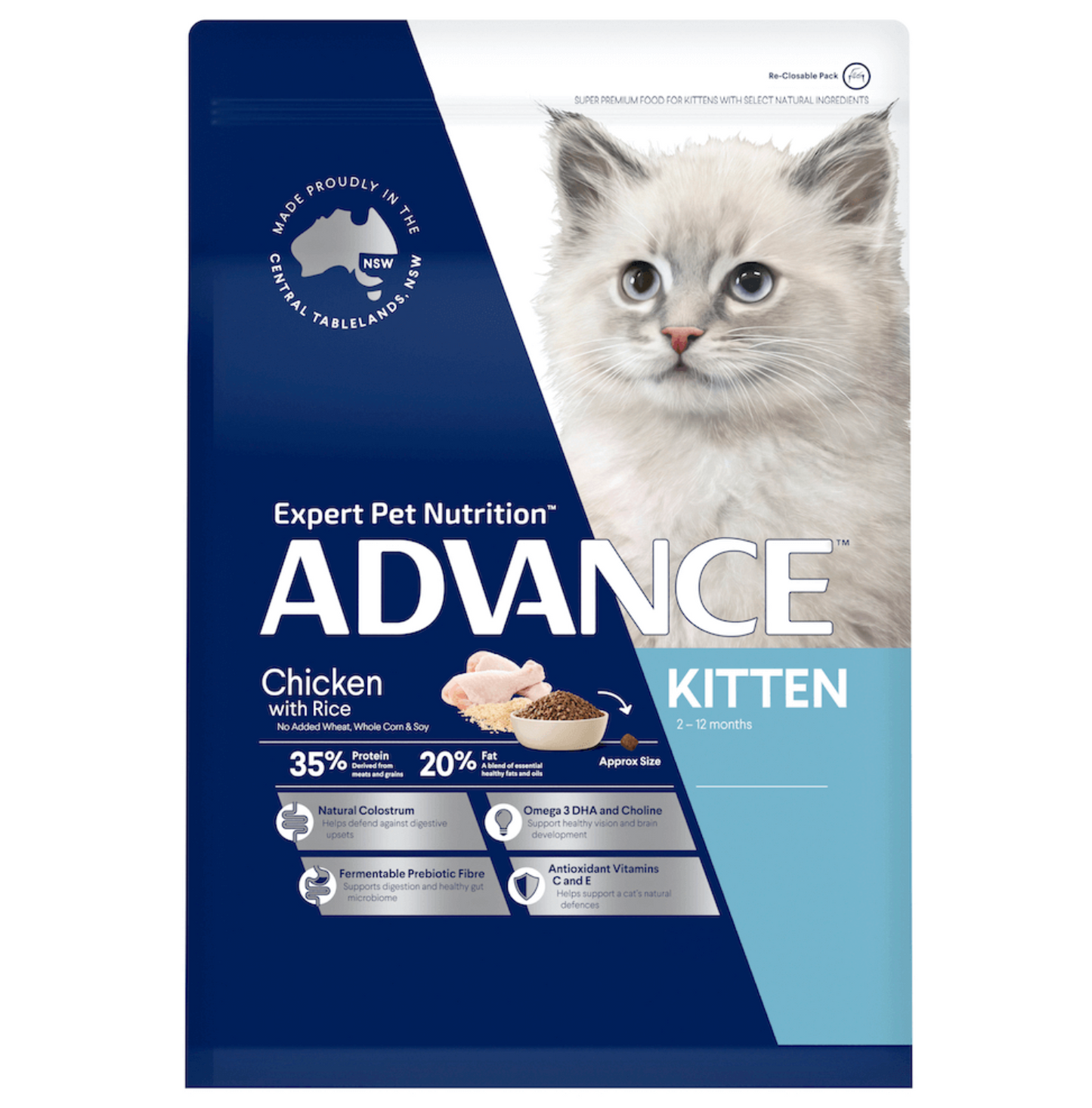 Advance Kitten Chicken & Rice Dry Cat Food